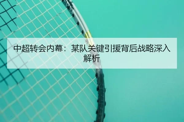 中超转会内幕：某队关键引援背后战略深入解析